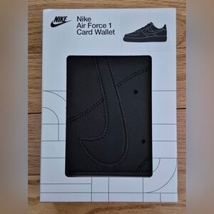 NEW Nike Air Force 1 Card Wallet Black New